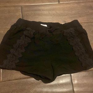 Girls black shorts